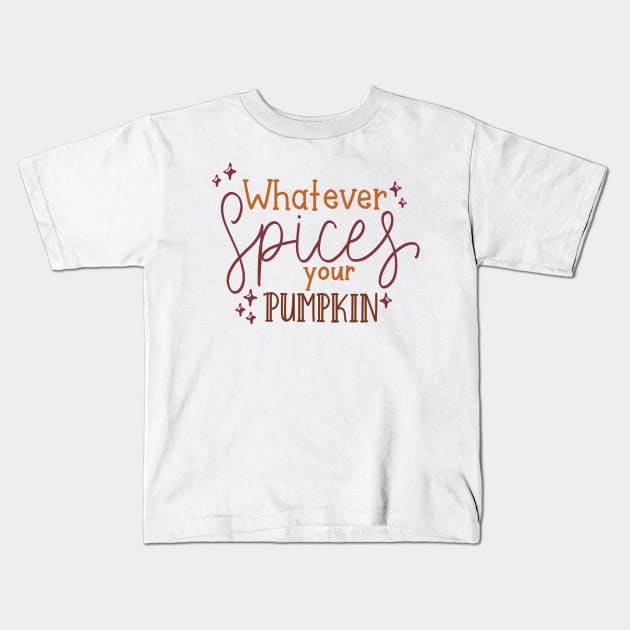 Pumpkin spice Kids T-Shirt by nicolecella98